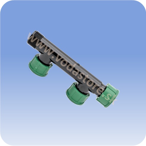 Holenderový radový T-kus dvojitý 1"- Irritec