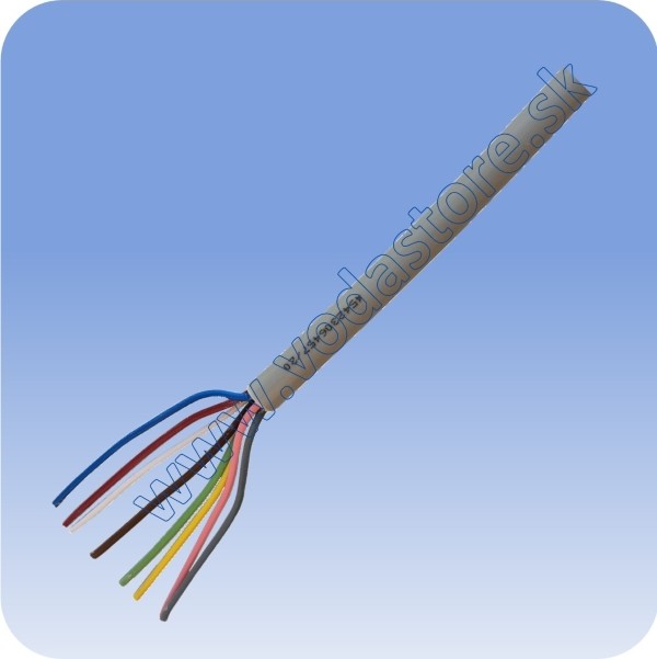 Kábel na pripájanie závlahových ventilov LiYY  8 x 0,5 mm2- metráž