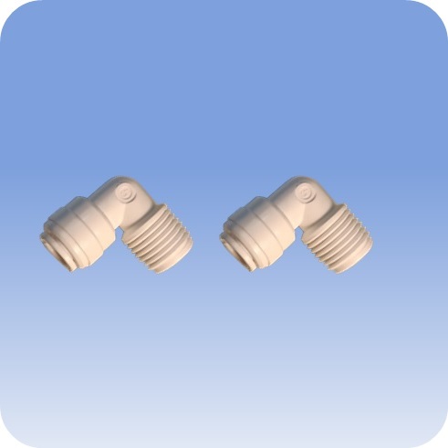 Koleno Quick Fit 6mm x 1/4" M - sada