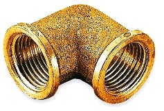 Koleno mosadzné 1/4"-90 stupňové