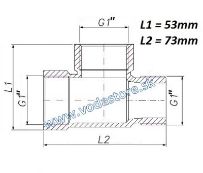 Trojcestná armatúra 70mm