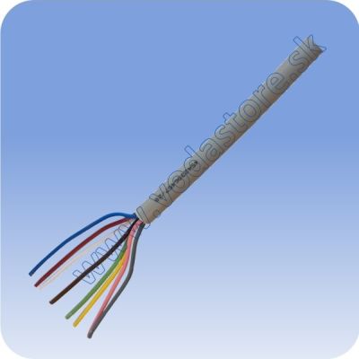 Kábel na pripájanie závlahových ventilov LiYY  8 x 0,5 mm2- metráž