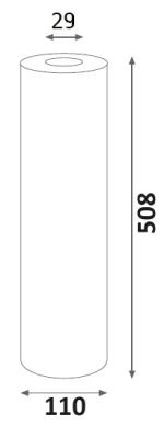 Vložka filtračná-BIGBLUE - uhlíková 20 x 4"