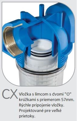 Filter na vodu ATLAS Senior Plus 3P DFO CX TS-5/4"-50mcr komplet