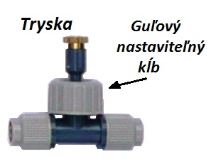 Osvieženie vzduchu - nastaviteľná tryska