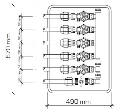 Ventilový box Rain Jumbo s rukoväťou